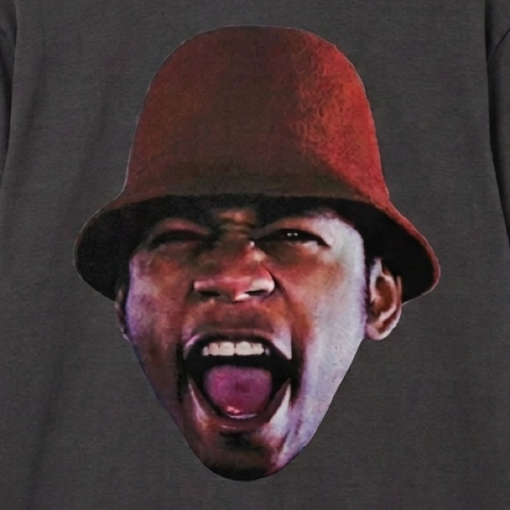 Limited Edition Cross Colours x LL Cool J x Rock The Bells tee in Charcoal Sz M - Picture 2 of 3